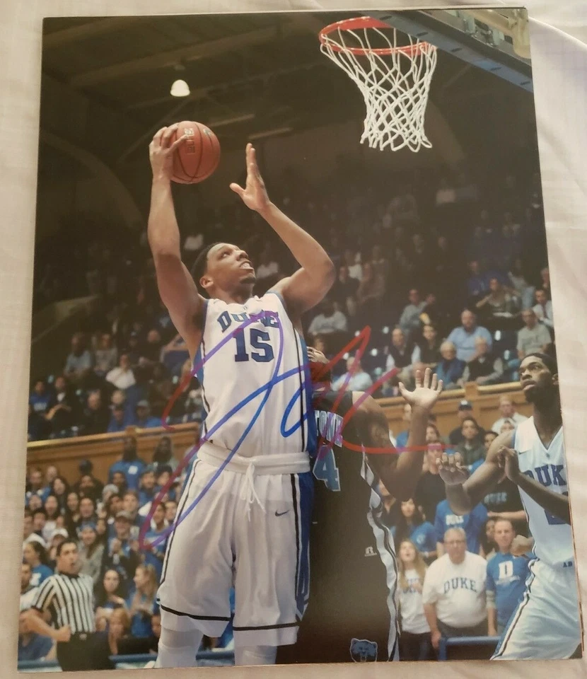 FOTO 8X10 FIRMADA AUTOGRAFIADA DEL DUQUE BLUE DEVILS DE JAHLIL OKAFOR CON CERTIFICADO DE AUTENTICIDAD 9 Foto 1 de 1
