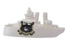 Carlton China Crested Ww1 Model Of Battleship Selby Crest