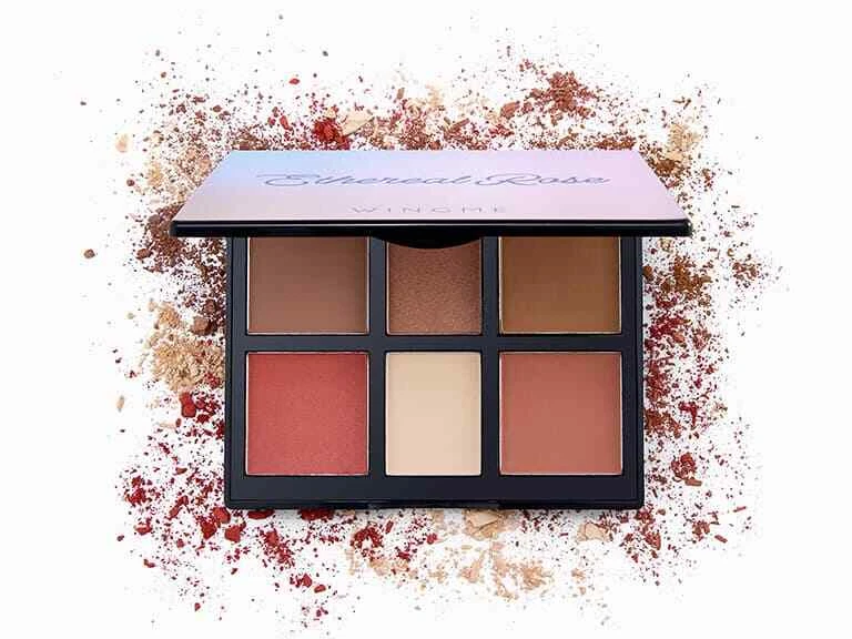 WINGME COSMETICS Ethereal Rose Eye and Face Palette in Light 15g / 0.53 oz NEW - Image 1 of 1
