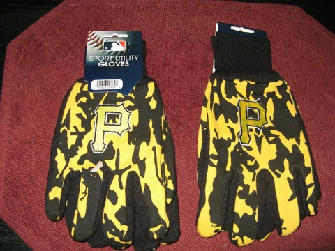 TWO PAIR OF PITTSBURGH PIRATES, SPORT UTILITY GLOVES FROM FOREVER COLLECTABLE Cover