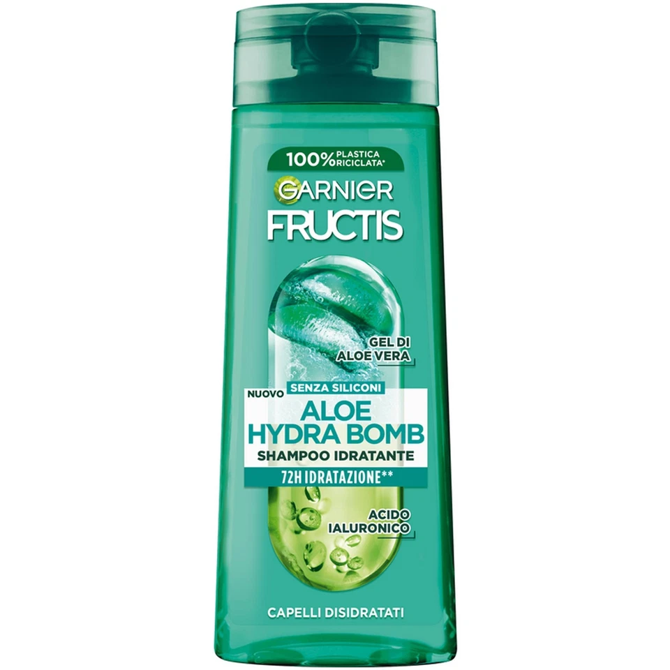 GARNIER FRUCTIS SHAMPOO 2IN1 IDRATANTE ALOE HYDRA BOMB 250ML - Immagine 1 di 1
