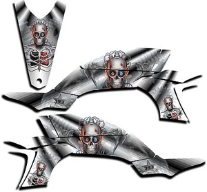 YAMAHA YFZ450 GRAPHICS DECAL KIT TURBO CHARGED YFZ 450 2003-2013 WHITE - Bild 1 von 1