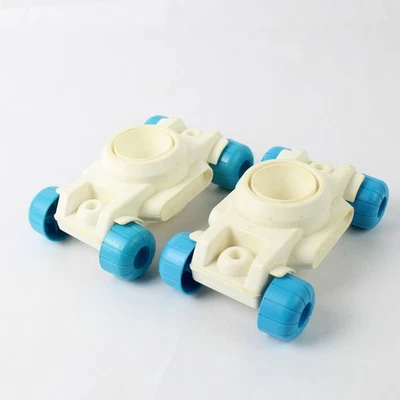 Lote de 2 accesorios de juguete de plástico vintage Tomy Small Stuff Moon Buggy Foto 1 de 4