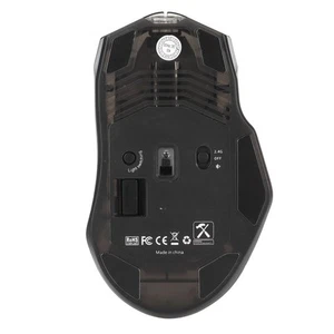 (Black) Transparente Maus Mit RGB-Lichteffekt Geräuschlosen Tasten Und - Bild 1 von 23