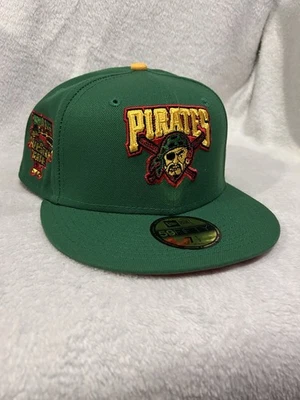 Gorra New Era Pittsburgh Pirates verde ajustada, talla 7 1/2  Foto 1 de 4