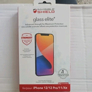 ZAGG InvisibleShield Glass Elite+ Plus Protection d'écran pour iPhone 12 Pro/11/XR - Photo 1 sur 2