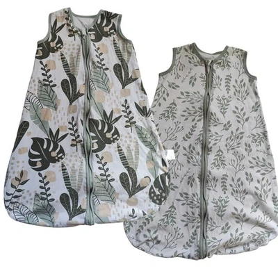 Yoofoss 2 Pieces Set baby sleep sack 6-12 Months 100% Cotton E-B2 - Image 1 of 4