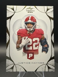 2024 Leaf Trinity Pristine Auction - Justice Haynes #64 - Picture 1 of 3