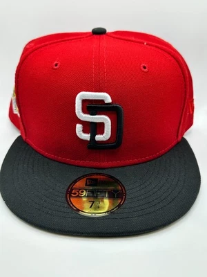 Parche New Era 59FIFTY 2 Tonos Sombrero Club 7 3/4 Moda Campus Padres de San Diego 1969 Foto 1 de 4