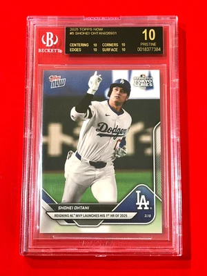 2025 TOPPS NOW #5 SHOHEI OHTANI BGS 10 BLACK LABEL 7384 - Image 1 of 2