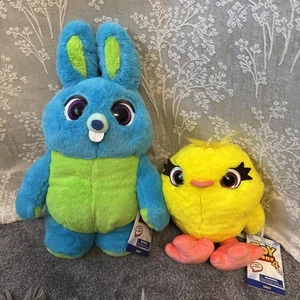 Disney Pixar Toy Story 4 Talking Bunny And Ducky Plush Soft Toys Teddies NWT - Picture 1 of 10