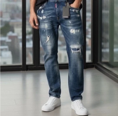 Jeans Patinador Disqured2 Nuevos con Etiquetas $678 Hecho en Italia Talla 56- EE. UU. 40 Foto 1 de 4