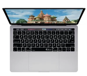 Pokrowiec na klawiaturę Skin Cover niemiecki na rosyjski układ RUS do MacBooka Pro - Zdjęcie 1 z 1