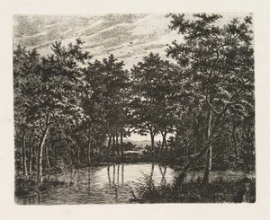 E. BAGELAAR (1775-1837), Flusslandschaft mit Fischer, um 1817, Aquarell - Picture 1 of 4