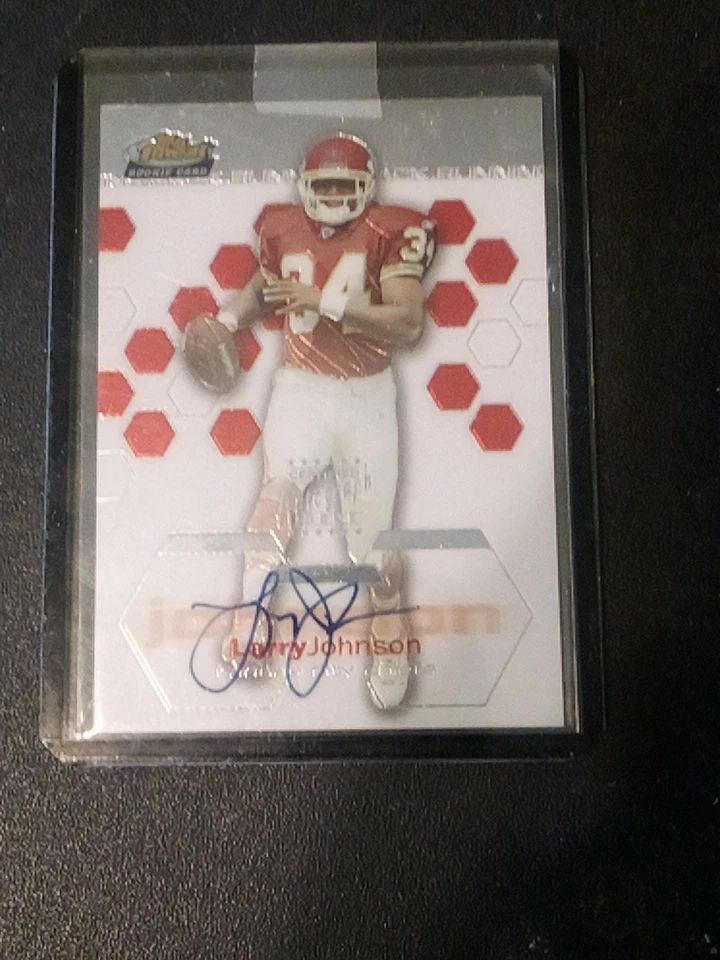 2003 Topps Finest Larry Johnson Rookie Auto #/999 - Image 1 of 1