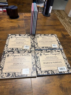 Scrapbooking Papers Lot of 5 (Over 100 Sheets) Artisan & Card Stock - VG Cond. - Image 1 of 4