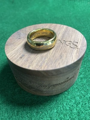 Anillo Wētā Jens Hansen Chapado en Oro Tungsteno Talla 12 con Caja ¡LOTR AUTÉNTICO! Foto 1 de 4