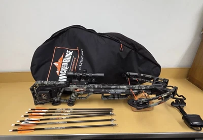 $1000 TenPoint Wicked Ridge M-370 Crossbow w/ACUdraw Peak Camo set up - Image 1 of 4