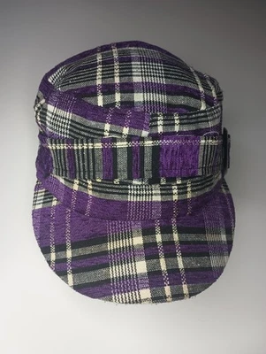 Женская фиолетовая клетчатая кепка Newsboy Cadet один размер подходит большинству - Изображение 1 из 4