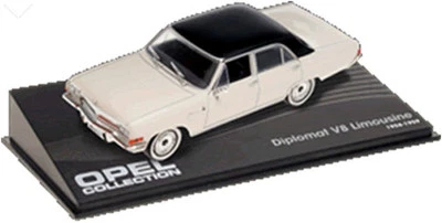 CL04 Opel Diplomat V8 Limousine 1964 1/43 Scale White/Black New in Display Case - Image 1 of 4