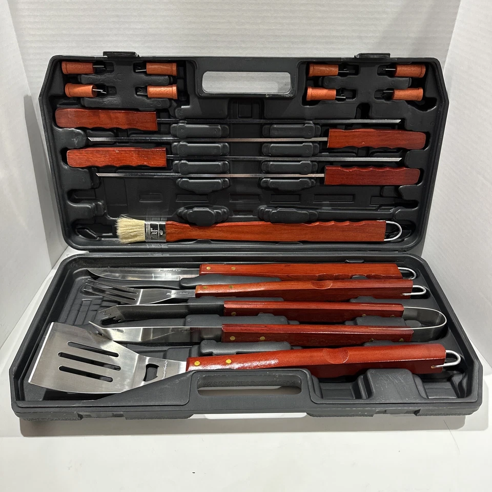Picnic At Ascot 18-Piece BBQ Grill Set - Missing Grill Brush - Never Used - Image 1 of 4