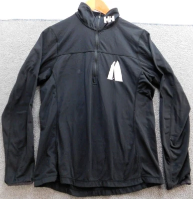 Camisa Helly Hansen Para Hombre Pequeña Negra Regular Manga Larga Capa Base Senderismo Foto 1 de 4