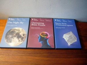 The Great Courses 8 DVD 3 Subject Lot Brain Fitness Night Sky Art Mathematical A - Picture 1 of 5
