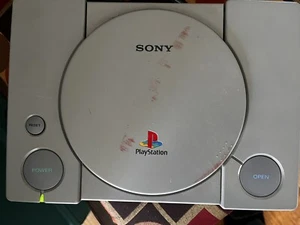 Sony Playstation 1 PS1 Repair Powers Loads CD Spinner Detaches READ - Picture 1 of 3