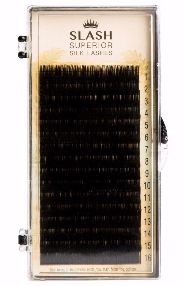 SLASH Superior Silk Lashes Einzelwimpern C-Curl Wimpernverlängerung Seidenwimper