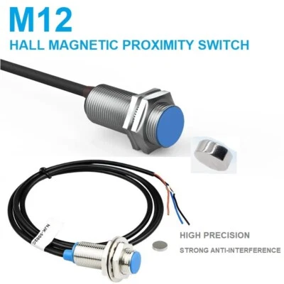 M12 Hall Magnetic switch 10-30VDC 3-Wires NPN/PNP Hall Magnetic Proximity Sensor - Image 1 of 4