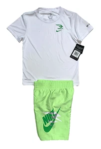 Nike Boys Swim Trunks & Rash Guard UPF 50+ or Swim Trunks; Sizes 4-5, 6, 7, M, L - Picture 1 of 15