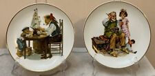 Norman Rockwell 1986 Museum Collection Plates - The Cobbler & For A Good Boy