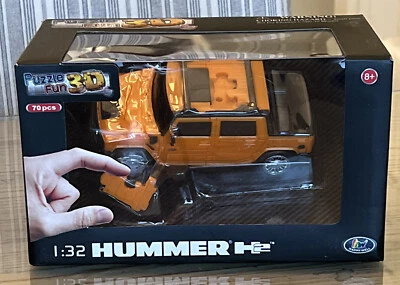 ¡Nuevo! Coche Puzzle 3D -1:32 Hummer H2-Naranja-70 piezas Foto 1 de 4