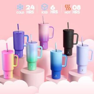 Portable Spring Tumbler Cups, 1 Piece Food Grade Meoky Cup, 40oz Tumbler with