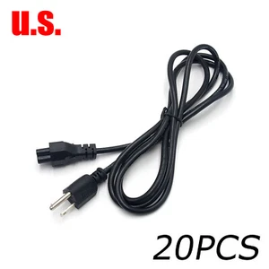 6ft 20 Pcs 3 Prong Mickey Mouse Power Cord Cable for Laptop PC Printer Adapter - Picture 1 of 4