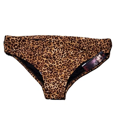 Traje de baño Sofía Vergara parte inferior de bikini estampado de leopardo ropa de baño para mujer talla grande Foto 1 de 4