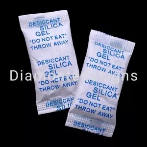 More details for 50 - 1g packets of silica gel sachets desiccant pouches moisture anti damp bags