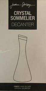 Sommelier de cristal Joshua Steinberg, decantador, aproximadamente 10,5 pulgadas de alto - Imagen 1 de 11