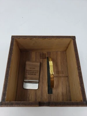 Padre Dinero Clip Hija Tono Dorado Pulsera Cita Caja Regalo Set Stella Valle Foto 1 de 4