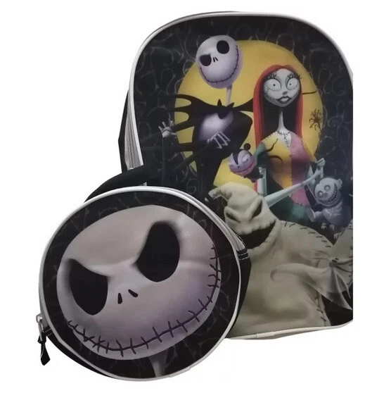 Disney Nightmare Before Christmas 16" Deluxe Backpack and Detachable Insulated