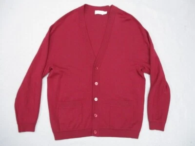 Vtg St Croix Knits Mens 100% Zephyr Wool Sweater Sz L Cardigan Button Front - Image 1 of 4