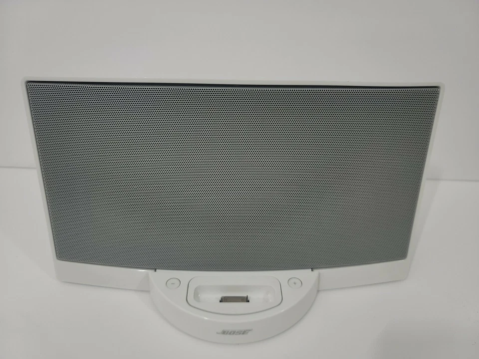 White Bose SoundDock Portable Digital Music System Speaker (please read)  - Image 1 of 4