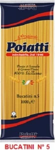 PASTA BUCATINI DI SEMOLA DI GRANO DURO SICILIANO 100% POIATTI N° 5 KG 1 - Picture 1 of 2