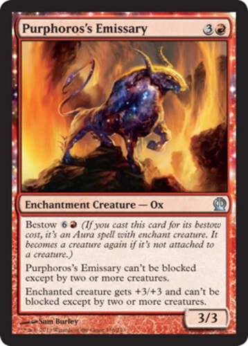 4x NM-Mint, English Foil Purphoros's Emissary - Foil Theros magicmtg - Image 1 of 1