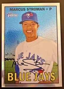 2016 Topps Heritage High Number - Chrome Refractor #THC-711 Marcus Stroman /567 - Picture 1 of 2