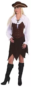 Falda pirata ladrona negra marrón talla 34 o 36 carnaval carnaval - Imagen 1 de 1
