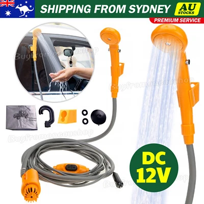 Portable Automobile Shower Set 12V Water Pump Travel Trip Camp Boat Car Caravan - image 1 of 4