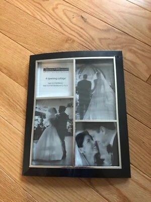 Marco de fotos collage de 4 aperturas 11" x 9" nuevo sellado independiente Foto 1 de 2