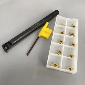 Insertos DCMT070208 +3/8 95° S10K SDUCR07 10*125 mm Soporte de herramienta de giro interno - Imagen 1 de 9
