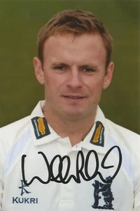 WARWICKSHIRE CRICKET: WILLIAM PORTERFIELD SIGNED 6x4 PORTRAIT PHOTO+COA - Picture 1 of 1